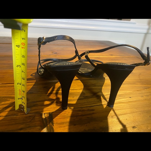 Ralph Lauren Black Suede/Leather Heels - Picture 7 of 10